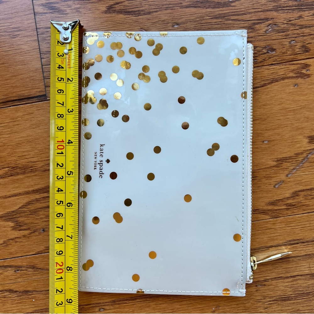 Kate Spade White and Gold Clutch